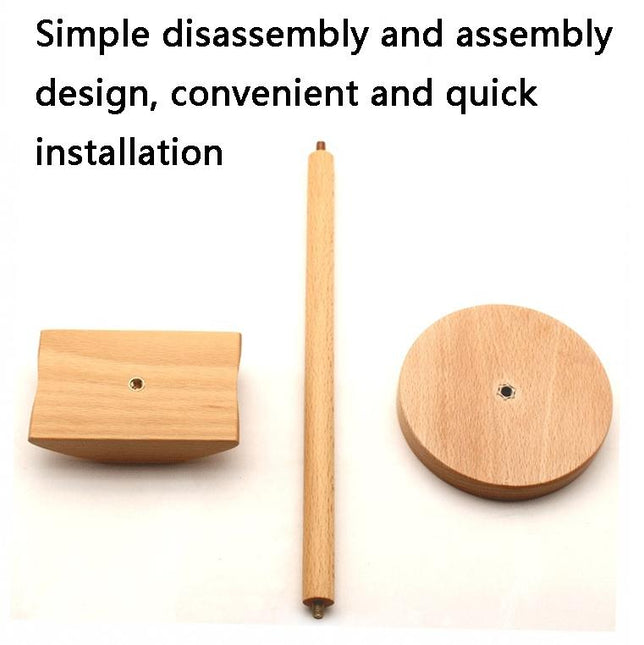 Solid Wood Desktop Headset Display Stand - Elegant Design-1915198101992378373