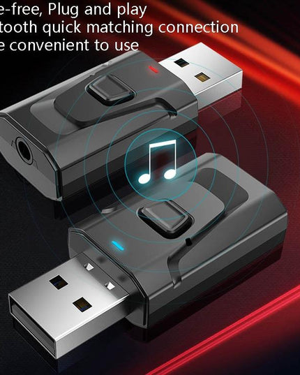 4-In-1 Bluetooth 5.0 Audio Adapter With Usb Transmit / Receive-1915197294102319108