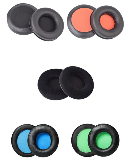 2-Pack Headset Sponge Earmuffs For Razer Kraken 7.1 V1 Pro - Black / Orange-1915198129683173377