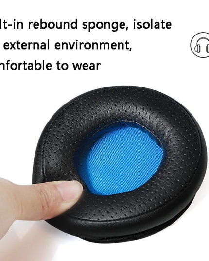 2-Pack Headset Sponge Earmuffs For Razer Kraken 7.1 V1 Pro - Black / Orange-1915198129683173380