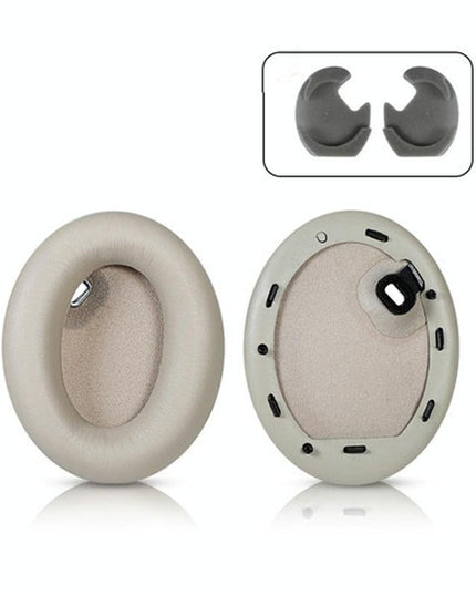 2 Leather Headset Earmuffs For Sony 1000Xm4 With Snap - Champagne-1915198145483116544