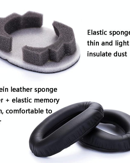 2 Leather Headset Earmuffs For Sony 1000Xm4 With Snap - Champagne-1915198145483116548