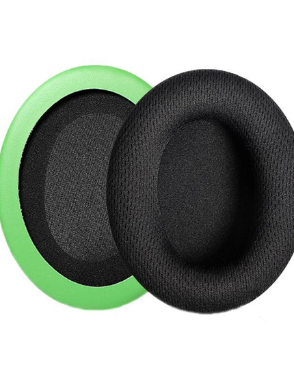 2-Pack Headset Earmuffs For Kingston Hyperx - Black & Green Mesh-1915197692540227591