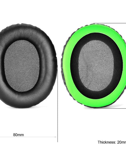 2-Pack Headset Earmuffs For Kingston Hyperx - Black & Green Mesh-1915197692540227586