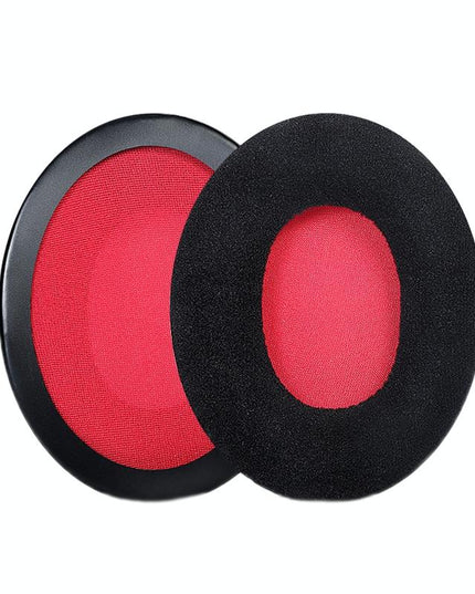 2-Pack Headset Earmuffs For Kingston Hyperx Cloud Ii / Alpha / Flight / Stinger - Black & Red Velvet-1915197457155887104