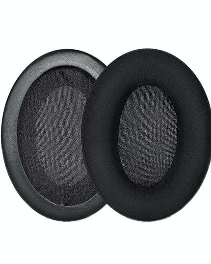 2-Pack Headset Earmuffs For Kingston Hyperx Cloud Ii / Alpha / Flight / Stinger - Black Ice Silk-1915198010950815751