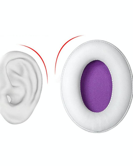 2-Pack Headset Earmuffs For Kingston Hyperx Cloud Ii / Alpha / Flight / Stinger - Black Ice Silk-1915198010950815749