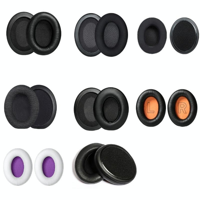 2-Pack Headset Earmuffs For Kingston Hyperx Cloud Ii / Alpha / Flight / Stinger - Black Ice-1915197875537711105