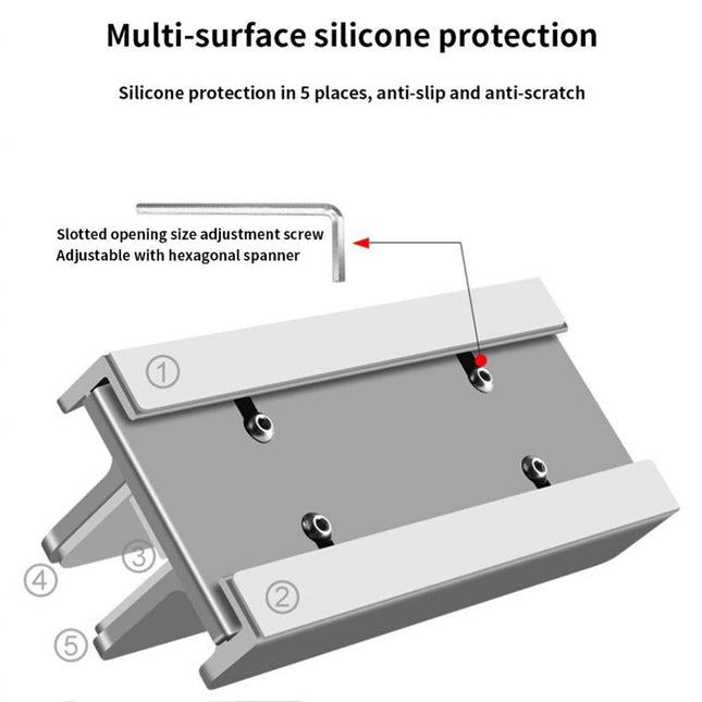 Multifunctional Aluminum Storage Stand For Laptop Tablet And Phone-1915197838845939714