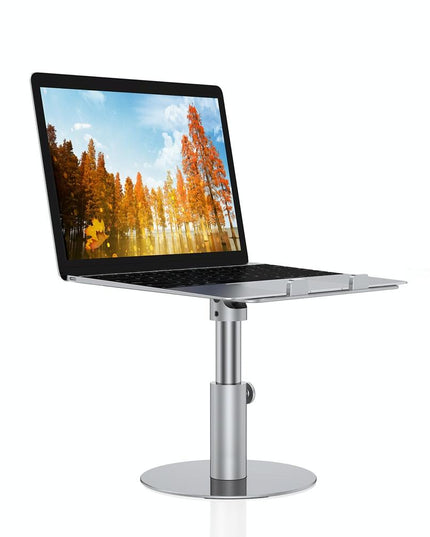 Silver 360 Degree Rotating Aluminum Laptop Stand-1915196902115250183