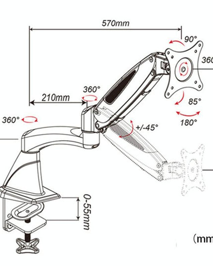 Adjustable Monitor Stand With Rotating Lift Function-1915197691957219330
