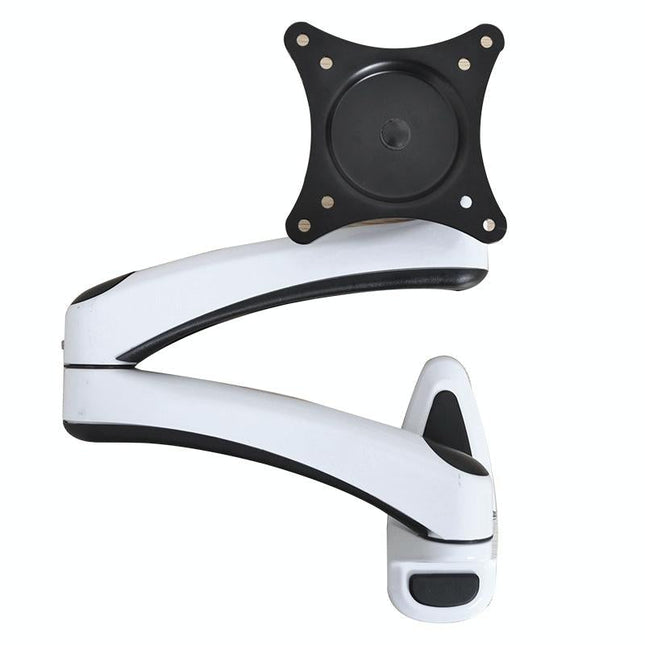 White Dual-Section Telescopic Monitor Stand - Wall-Mounted-1915196926589014017