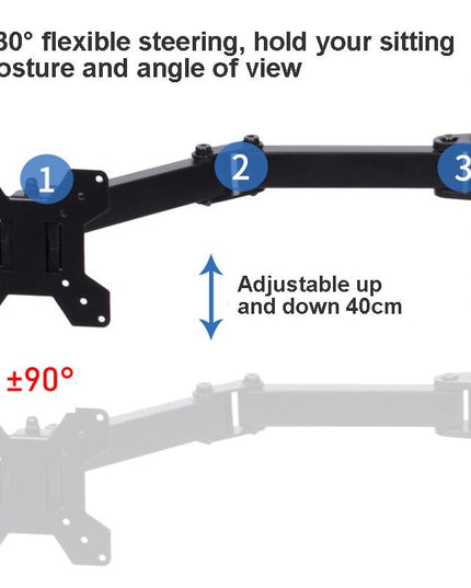 Adjustable Dual Monitor Stand For Desktop-1915198315344039939