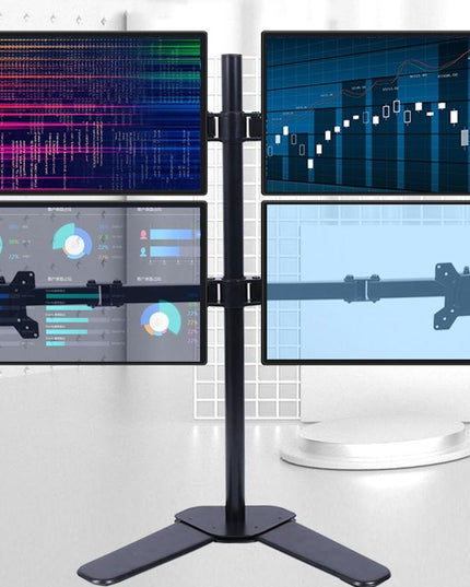 Multi-Screen Desktop Monitor Stand Base - Lifts And Organizes-1915197980936376326