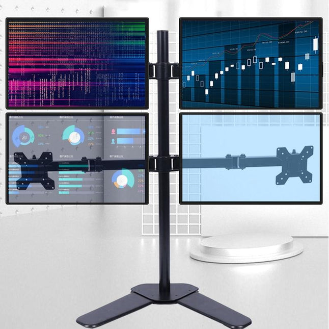 Multi-Screen Desktop Monitor Stand Base - Lifts And Organizes-1915197980936376326