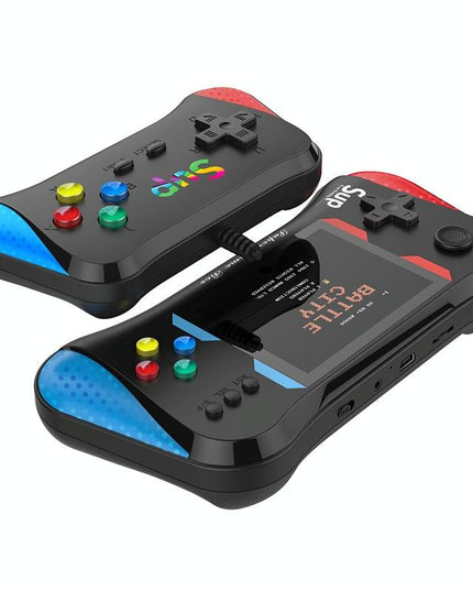 Double-Black Handheld Game Console With 3.5-Inch Screen-1915197974133215232
