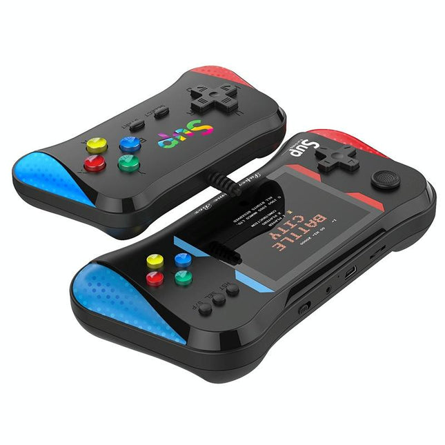 Double-Black Handheld Game Console With 3.5-Inch Screen-1915197974133215232