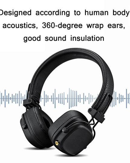 2-Pack Earphone Covers For Marshall Major Iv - Black Sponge-1915196940014981124