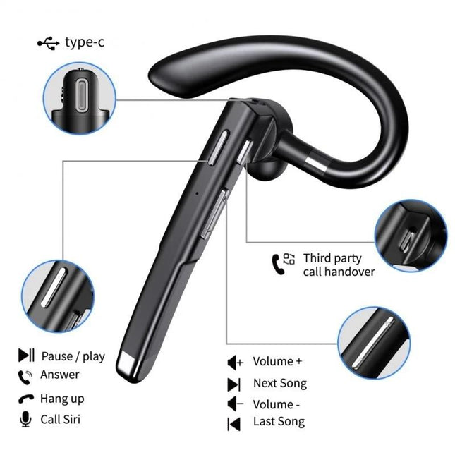 Gen2 Earhook Bluetooth Headphones - Business Edition-1915198306057850885