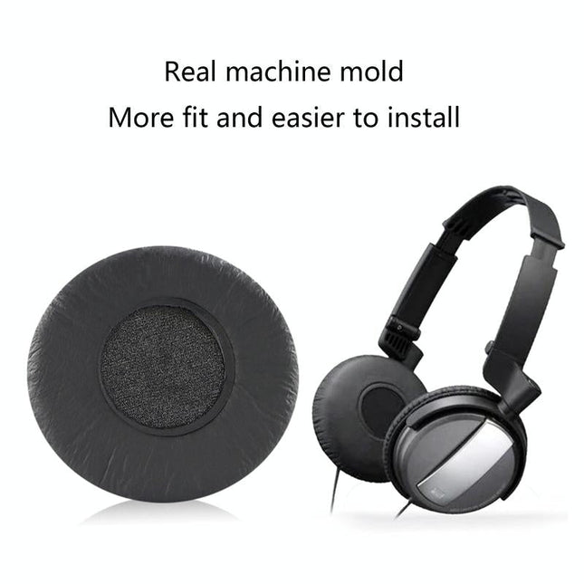 2-Pack Earpads For Sony Mdr-Nc7 / Nc5 Headset - Black Sponge Cushion-1915197135524073476