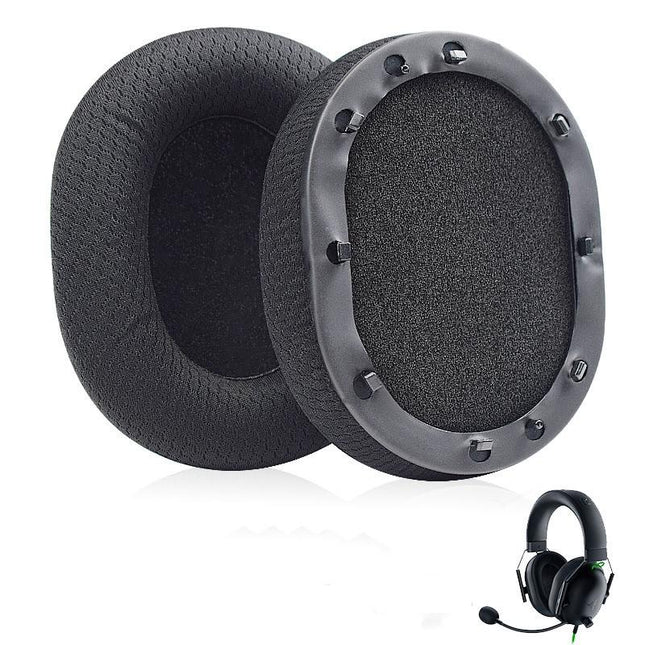 Black Mesh Earpads For Razer Blackshark V2 Usb Sound / Pro Headset - 1 Pair-1922443457511690244