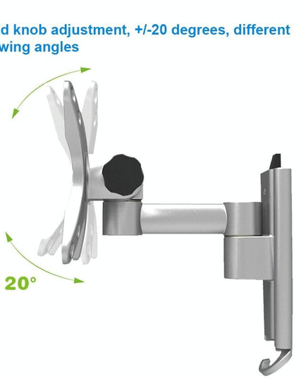 Quick Release Wall Mount For Computer Monitor - Silver Gray-1915196816907964419