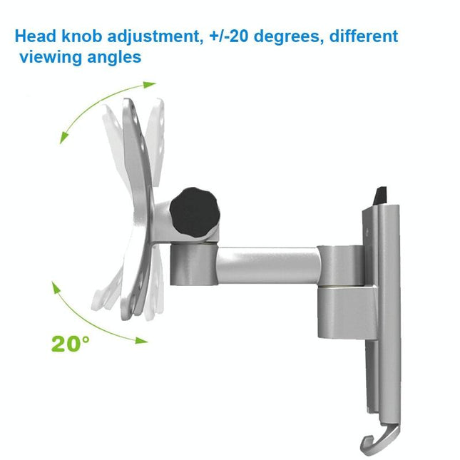 Quick Release Wall Mount For Computer Monitor - Silver Gray-1915196816907964419