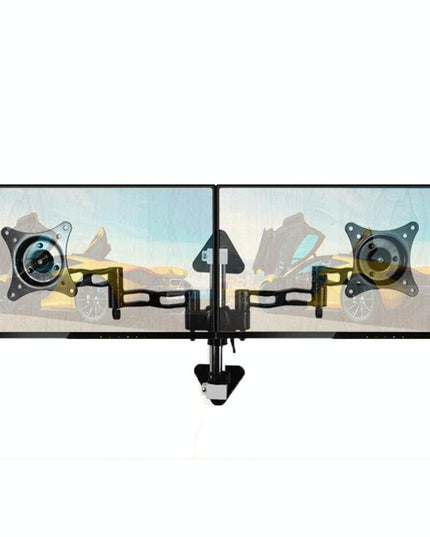 Wall-Mounted Dual Screen Computer Bracket For Splicing-1915197052275527680