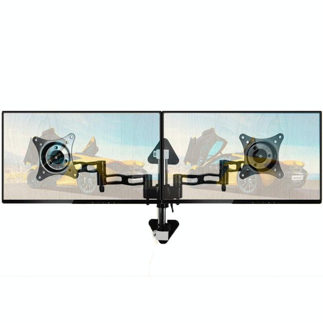 Wall-Mounted Dual Screen Computer Bracket For Splicing-1915197052275527686