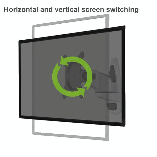 Universal Swivel Wall Mount For Computer Monitors - White-1915196881017901060