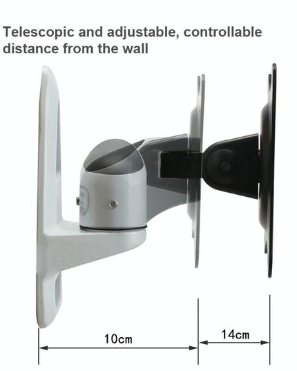 Universal Swivel Wall Mount For Computer Monitors - White-1915196881017901061