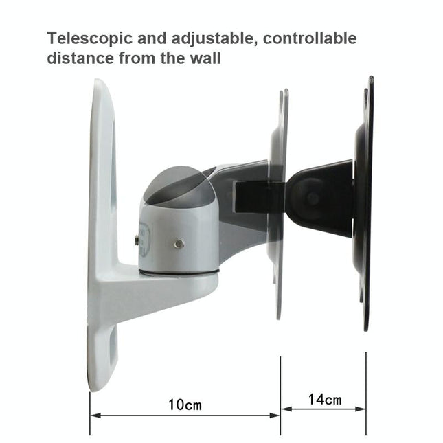 Universal Swivel Wall Mount For Computer Monitors - White-1915196881017901061