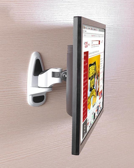 Universal Swivel Wall Mount For Computer Monitors - White-1915196881017901062