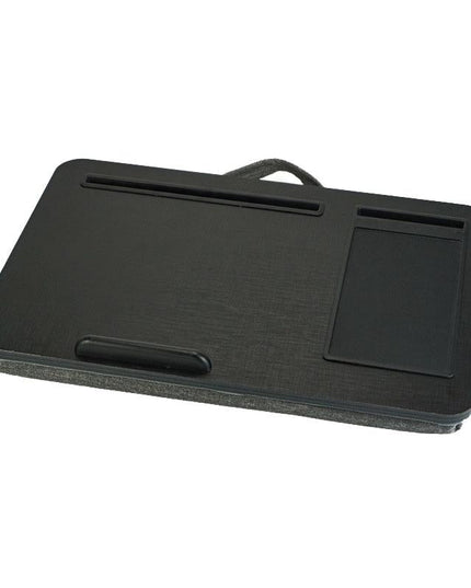 Black Wood Multifunctional Lazy Desk - Compact Design-1915196693373128705