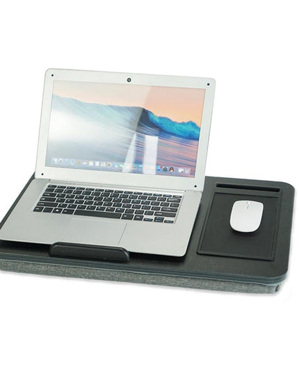 Black Wood Multifunctional Lazy Desk - Compact Design-1915196693373128711