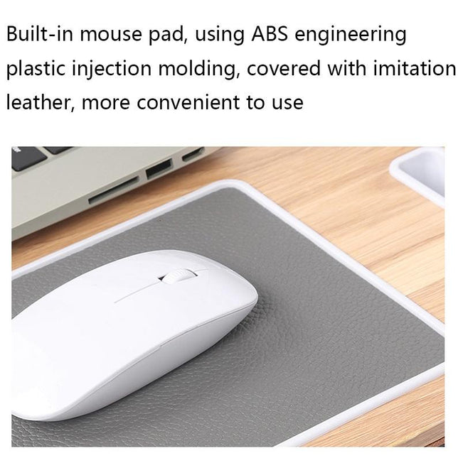 Black Wood Multifunctional Lazy Desk - Compact Design-1915196693373128708