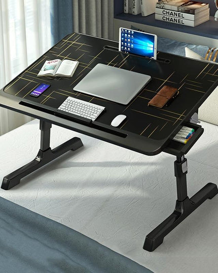 Foldable Bed Desk - Lifts For Easy Use-1915198126403227655