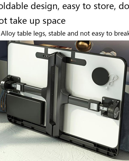 Foldable Bed Desk - Lifts For Easy Use-1915198126403227651