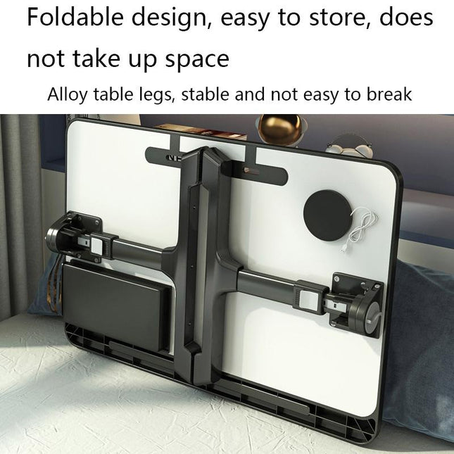 Foldable Bed Desk - Lifts For Easy Use-1915197633778028547