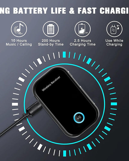 Wireless 3.5Mm Audio Receiver With Bluetooth 5.0-1915197671853920260