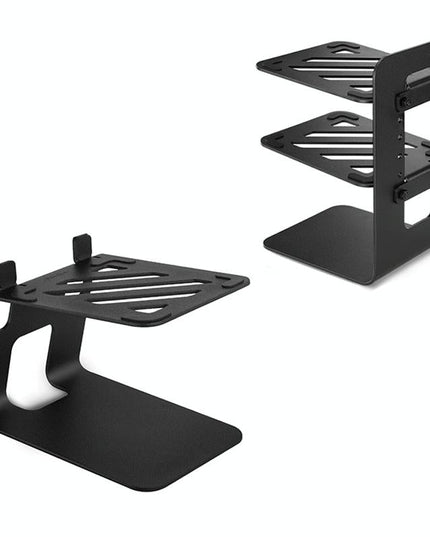 Double Layer Portable All-Aluminum Laptop Stand With Cooling Speaker-1915198134091386886