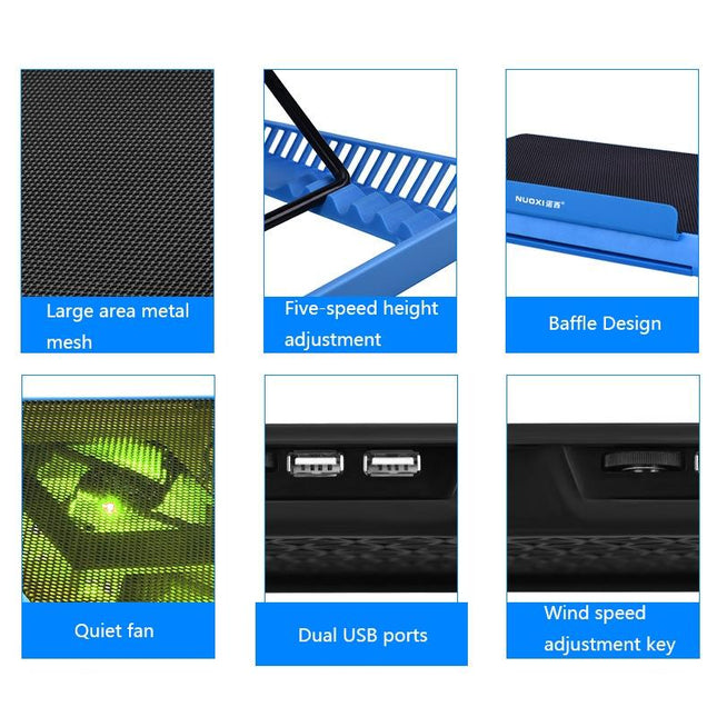 Mesh Laptop Cooling Stand - Metal Base-1915197124627271684