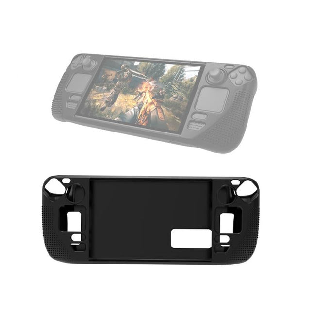 Anti-Slip Silicone Case For Steam Deck - Black-1915196875330424839