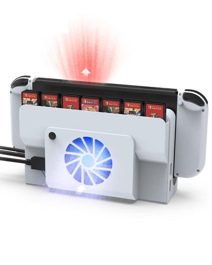 Oled Cooling Fan With Storage Slot For Switch - Compact Design-1915197555164188675