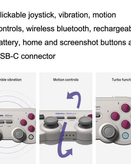 Light Gray Wireless Gamepad For Nintendo Switch-1915197131724034050