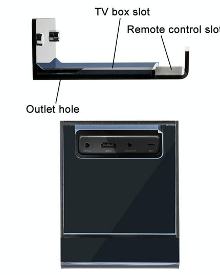 Wall Mount For Amazon Fire Tv - Half-Transparent Tea Black-1915196839871778818