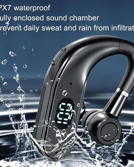 X5 Standard Bluetooth Hanging Ear Sports Headset With Digital Display-1915196936311410692