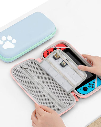 Switch Console Storage Bag With Cat Paw Design-1915198103602991105