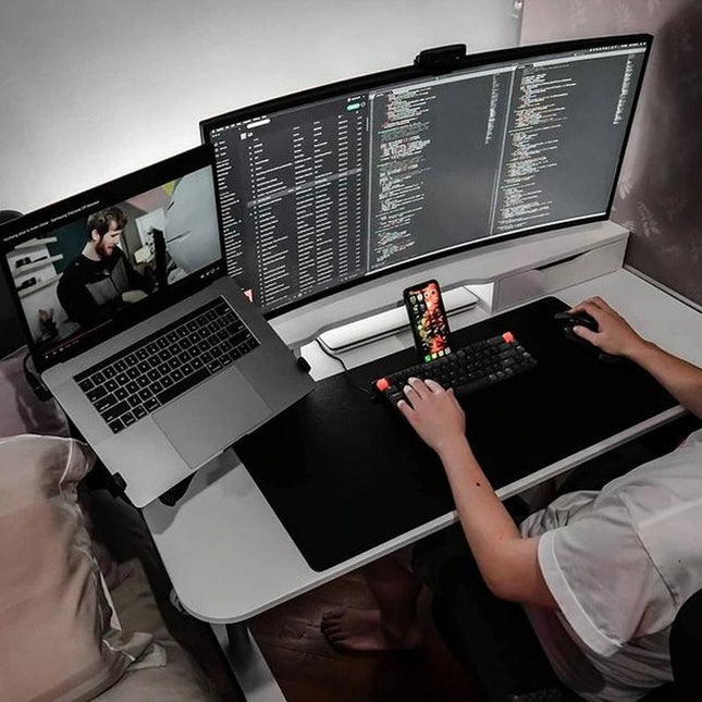 Rotatable Dual Screen Laptop Stand For Desktop-1915197932882235395