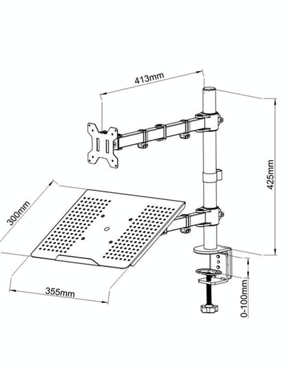 Rotatable Dual Screen Laptop Stand For Desktop-1915197932882235397
